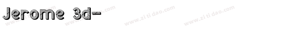 Jerome 3d字体转换
